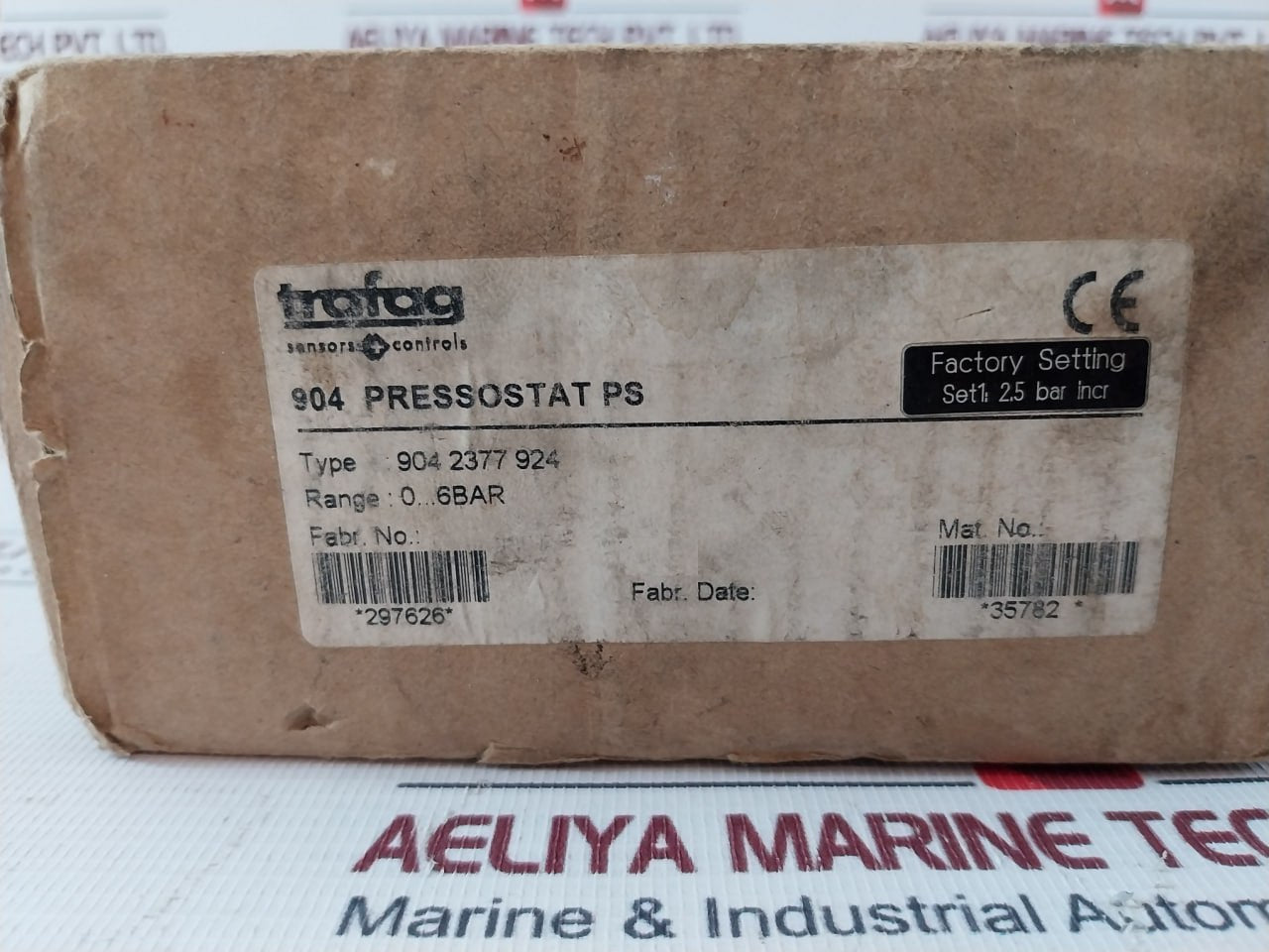 Trafag 904.2377.924 Pressure Switch 5Bar 0.5Mpa 250Vac 30Vdc