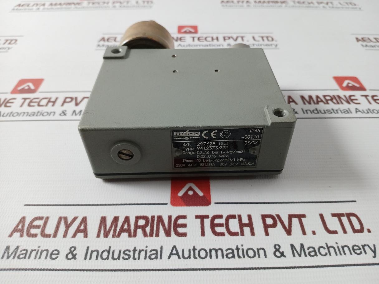 Trafag 941.2373.922 Electromechanical Pressure Switch 0.2…1.6 Bar (Kg/Cm2)