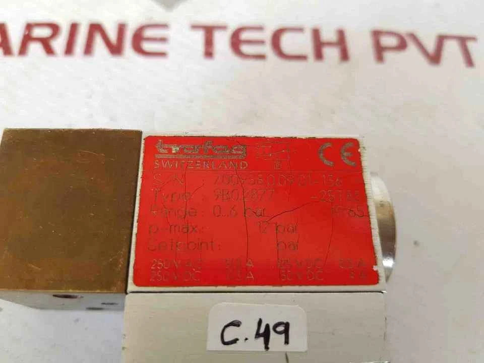 Trafag 9B0.2877 Pressure Switch Ip65 250V Ac 5(1)A