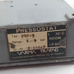 Trafag Pvf-9 Pressostat Pressure Switch 1-9 Bar Ip65 T 70°C