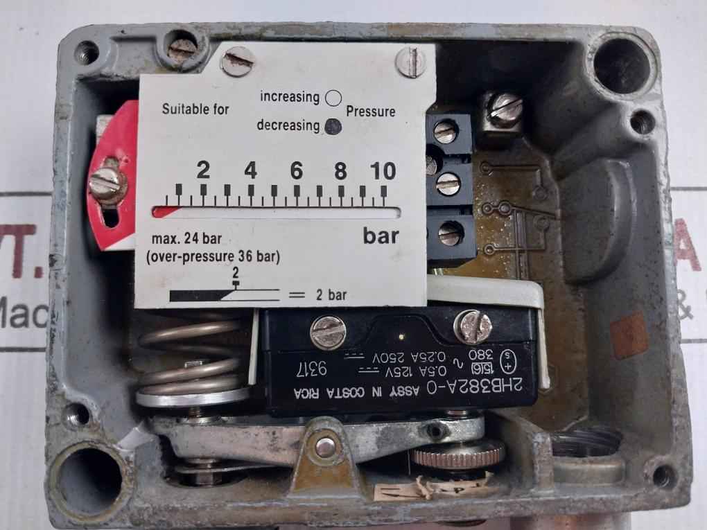 Trafag Pvf-9 Pressostat Pressure Switch 1-9 Bar Ip65 T 70°C