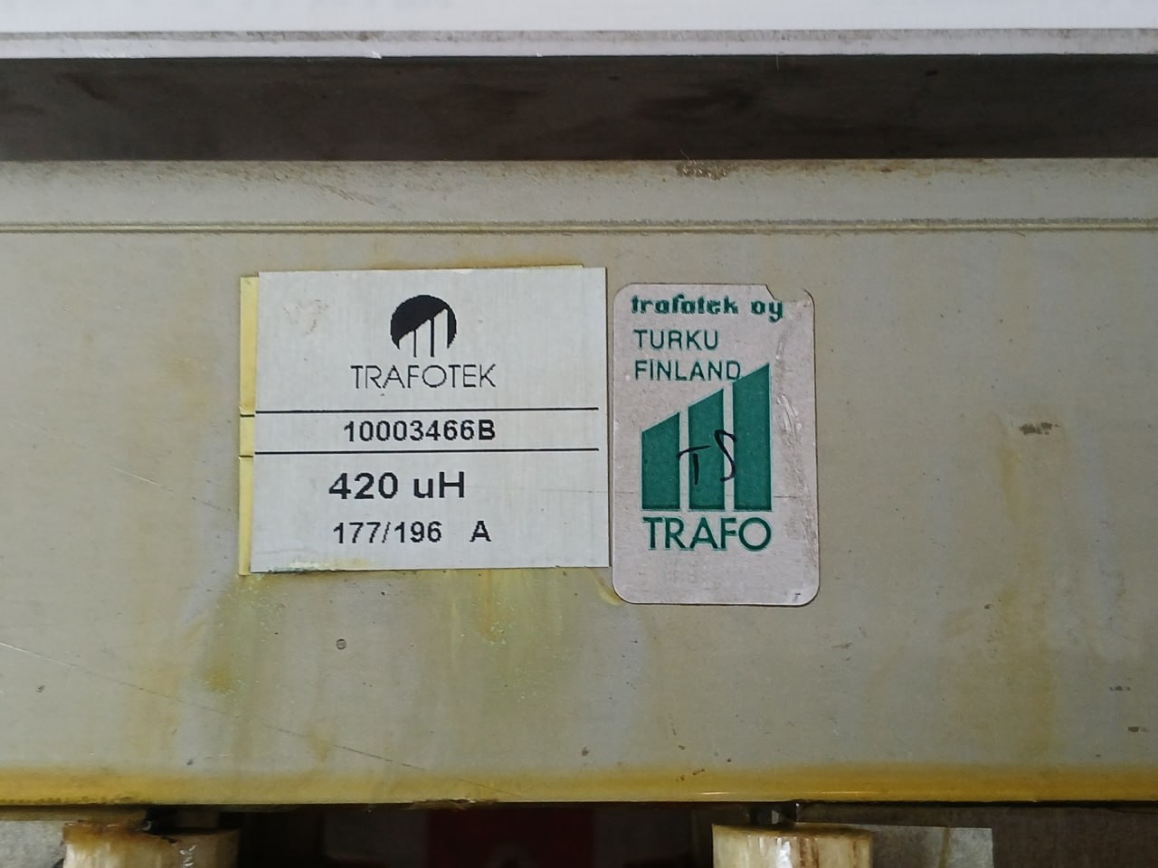 Trafotek 10003466B Transformer 420 Uh 177/196 A
