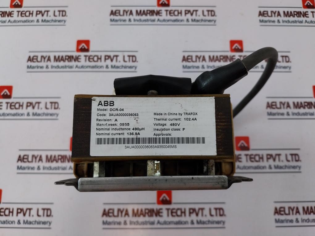 Trafox DCR-04 Transformer 3AUA0000036063 Revision: A 480V