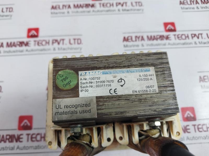 Tramag 100752 Transformer 125/200 A 0,150 Mh En 61558-2-20