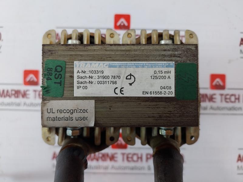 Tramag 103319 Transformer 125/200A 0,15 Mh En 61558-2-20