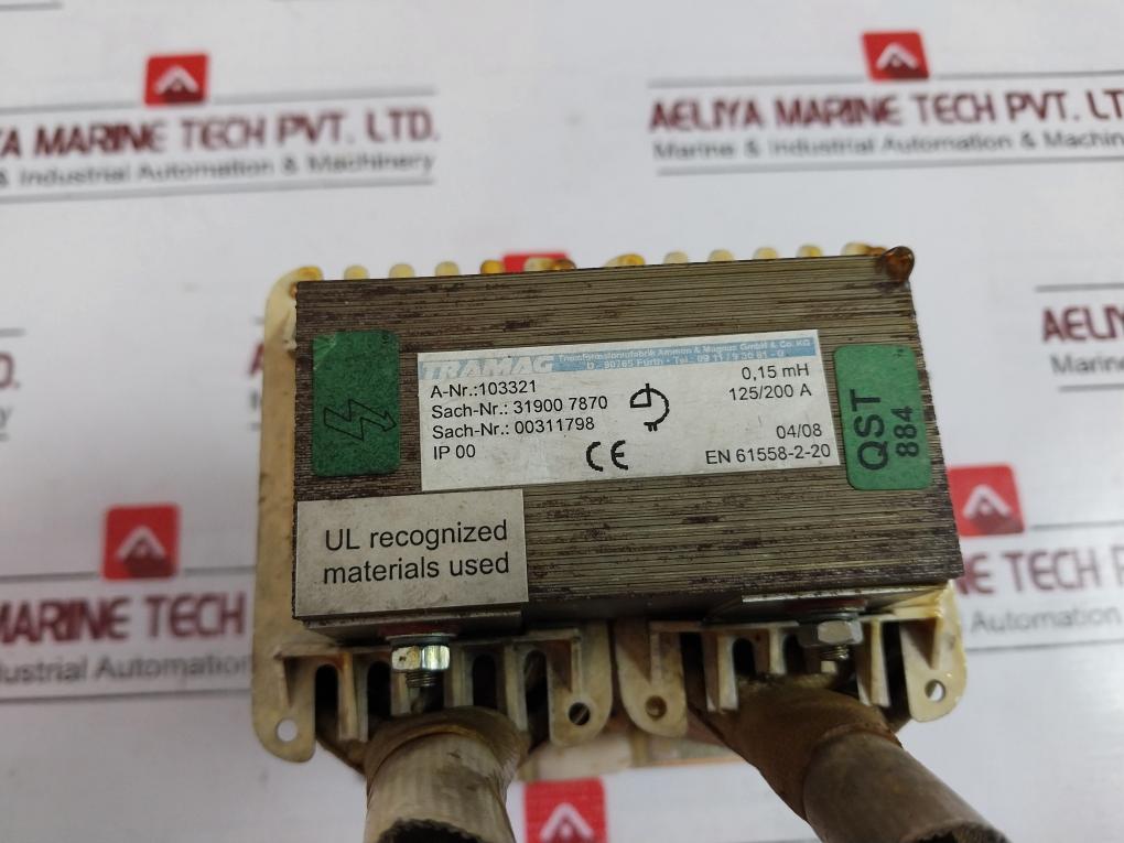 Tramag 31900 7870 Power Transformer 00311798 61558-2-20 125/200 A 0,15 Mh