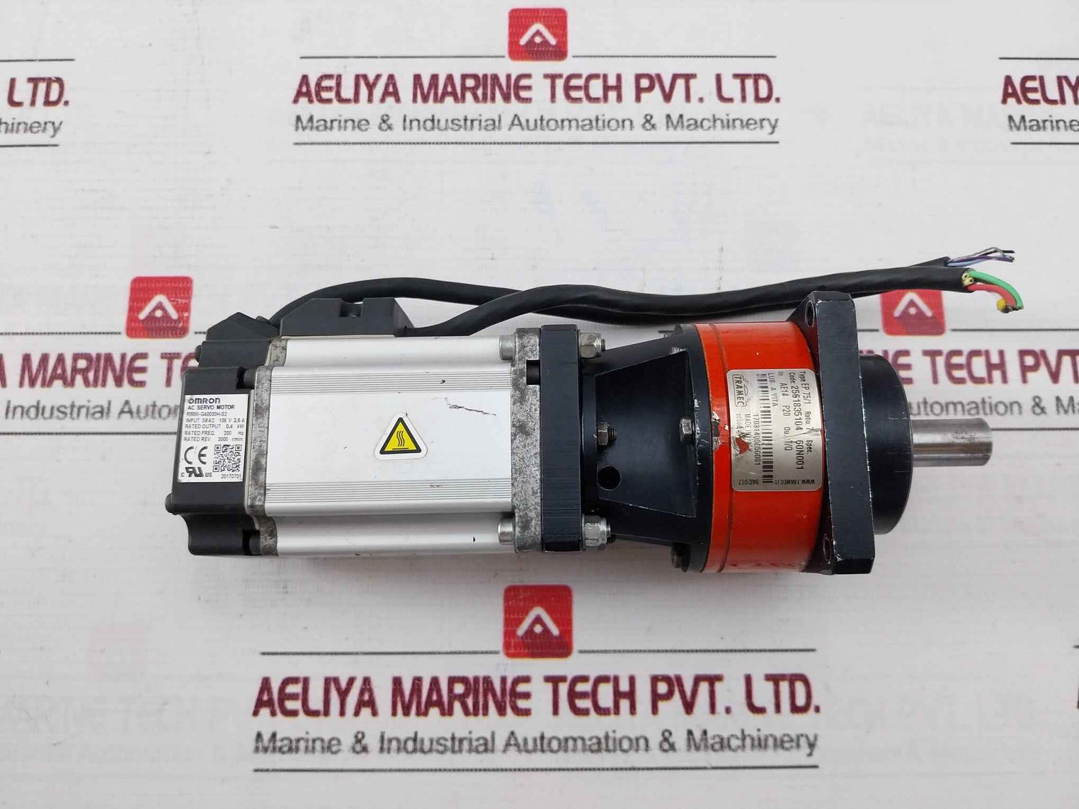 Tramec Ep 75/1 Ac Servo Motor Ratio 7 200 Hz 3000 Rpm 60N001