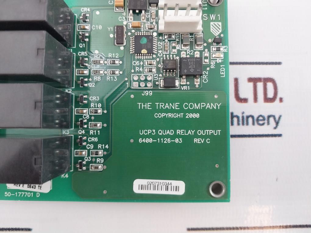 Trane 6400-1126-03 Ucp3 Quad Relay Output Circuit Board Rev C