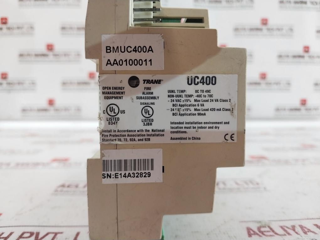 Trane Uc400 Programmable Controller X13651492-02 24Vac 24Vdc 420Ma