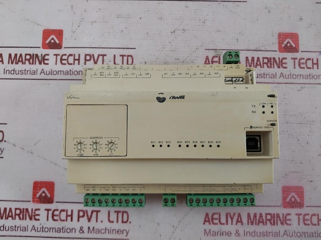 Trane Uc400 Programmable Controller X13651492-02 24Vac 24Vdc 420Ma