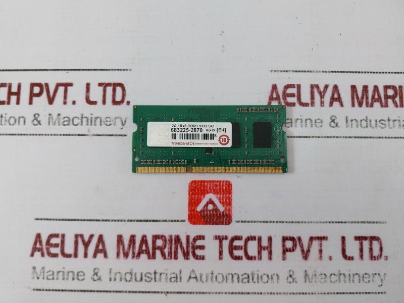 TRANSCEND B83SRCB 09-2822 Memory Card RAM 2G 1RX8 DDR3 1333 SO 683225-2870