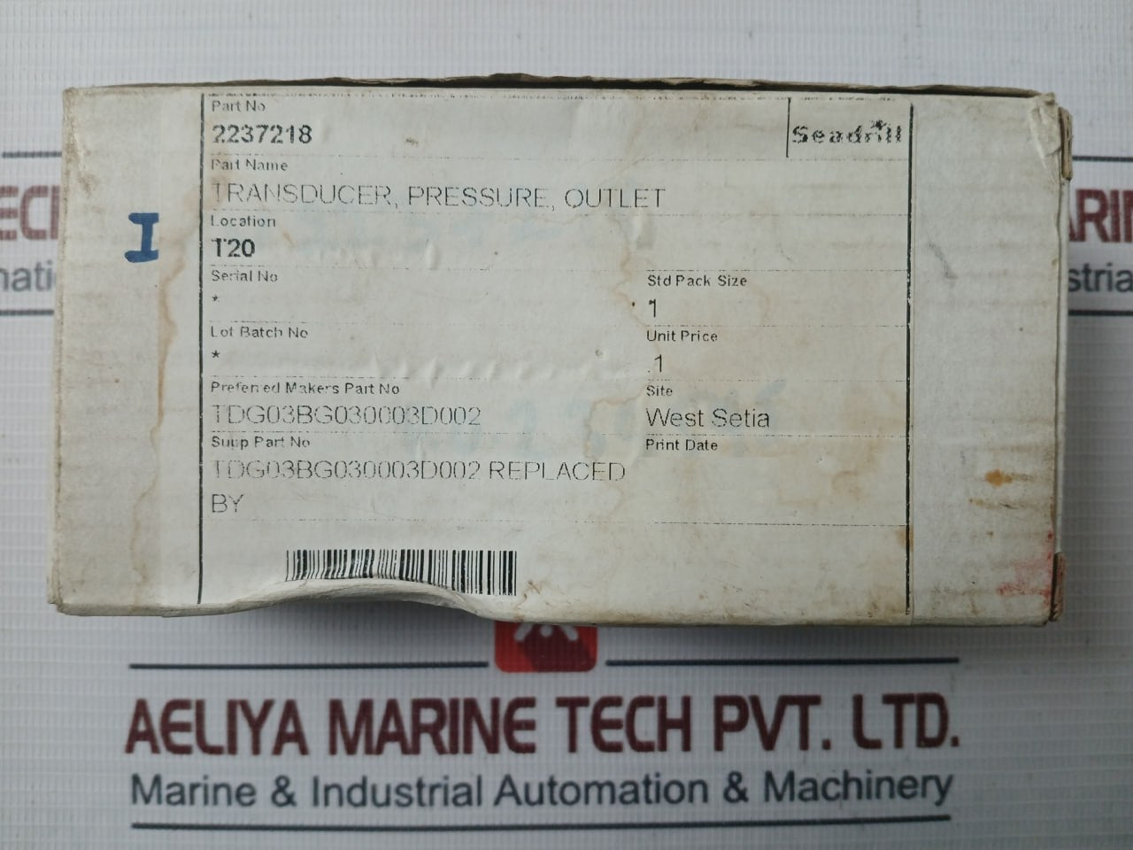 Transducers Tdm51Bg030003D002 Pressure Transducer 2237218 9-30Vdc, 0-300 Psig