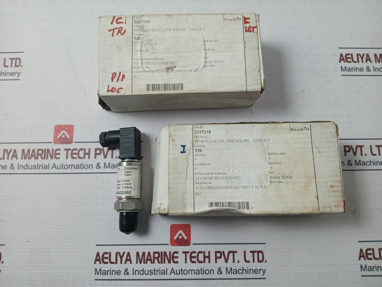 Transducers Tdm51Bg030003D002 Pressure Transducer 2237218 9-30Vdc, 0-300 Psig