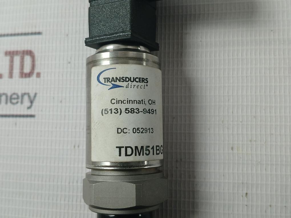 Transducers Tdm51Bg030003D002 Pressure Transducer 2237218 9-30Vdc, 0-300 Psig