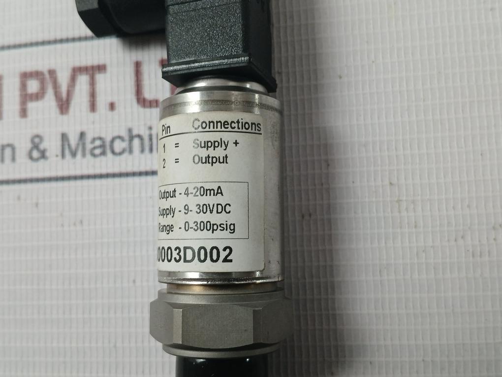Transducers Tdm51Bg030003D002 Pressure Transducer 2237218 9-30Vdc, 0-300 Psig