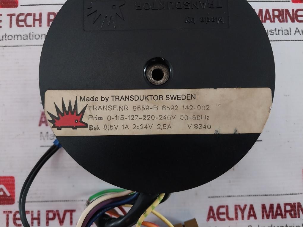 Transduktor 9659-b 8592 142-002 Toroidal Transformer 0-240V 50-60Hz 8.5V