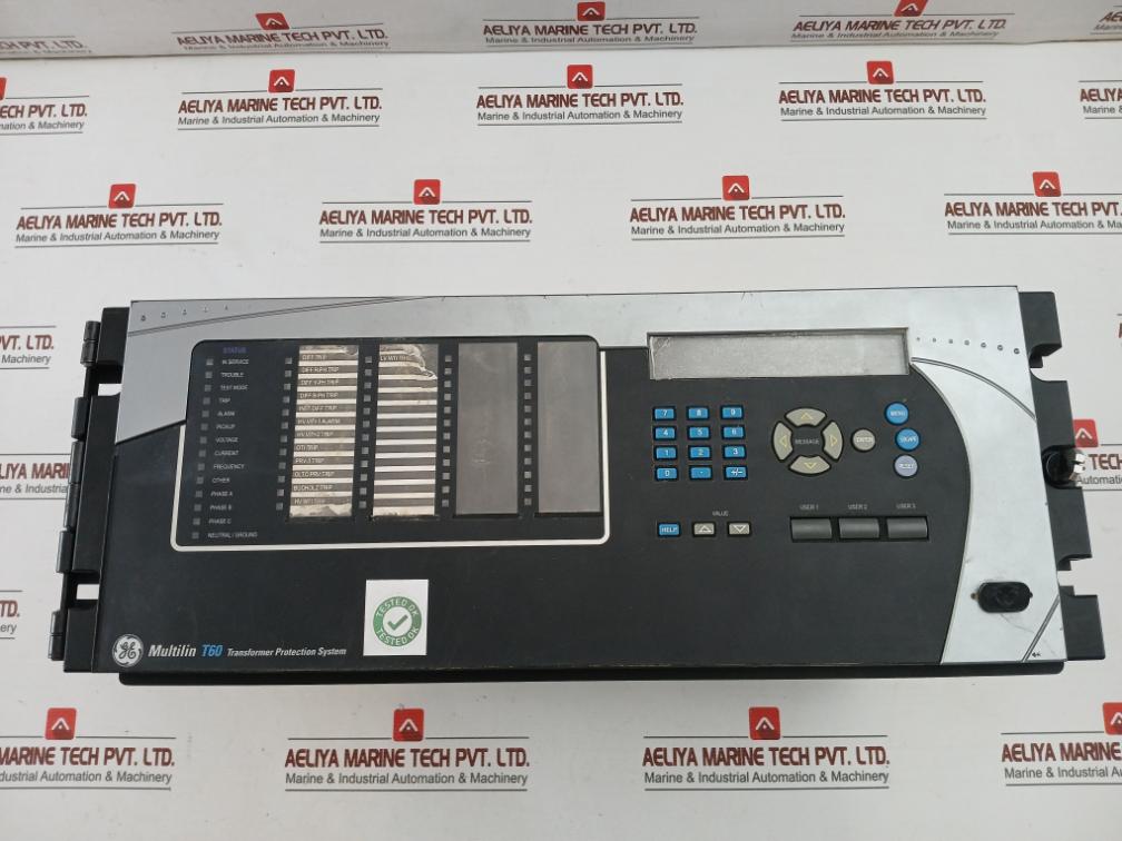 Transformer Management Relay Multilin T60 Brand Ge Part No: T60Uj3Hkhf ...