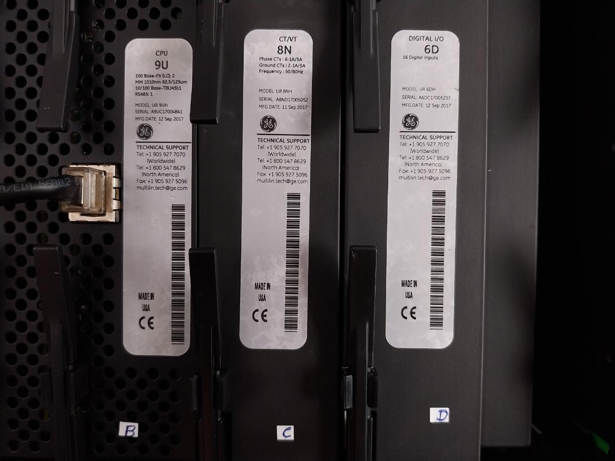 Transformer Protection System By Ge Part No: T60Uj3Hkhf8Nh6Dm8Lp67U67Wxx Multilin T60