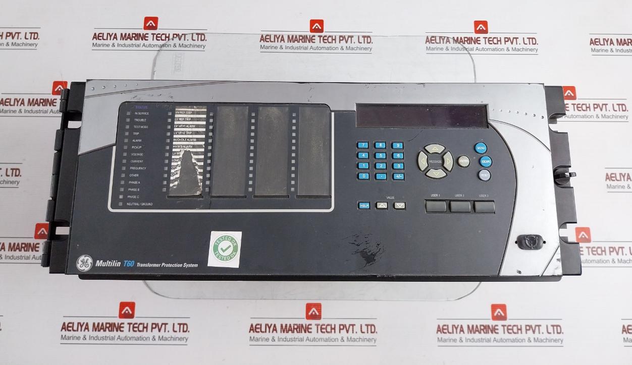 Transformer Protection System By Ge Part No: T60Uj3Hkhf8Nh6Dm8Lp67U67Wxx Multilin T60
