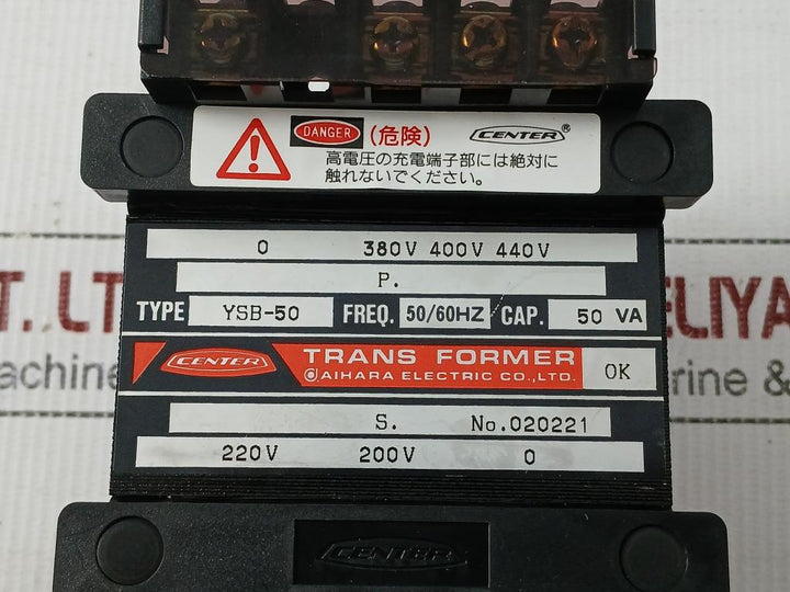 Transformer Ysb-50 Aihara Electric 50/60Hz