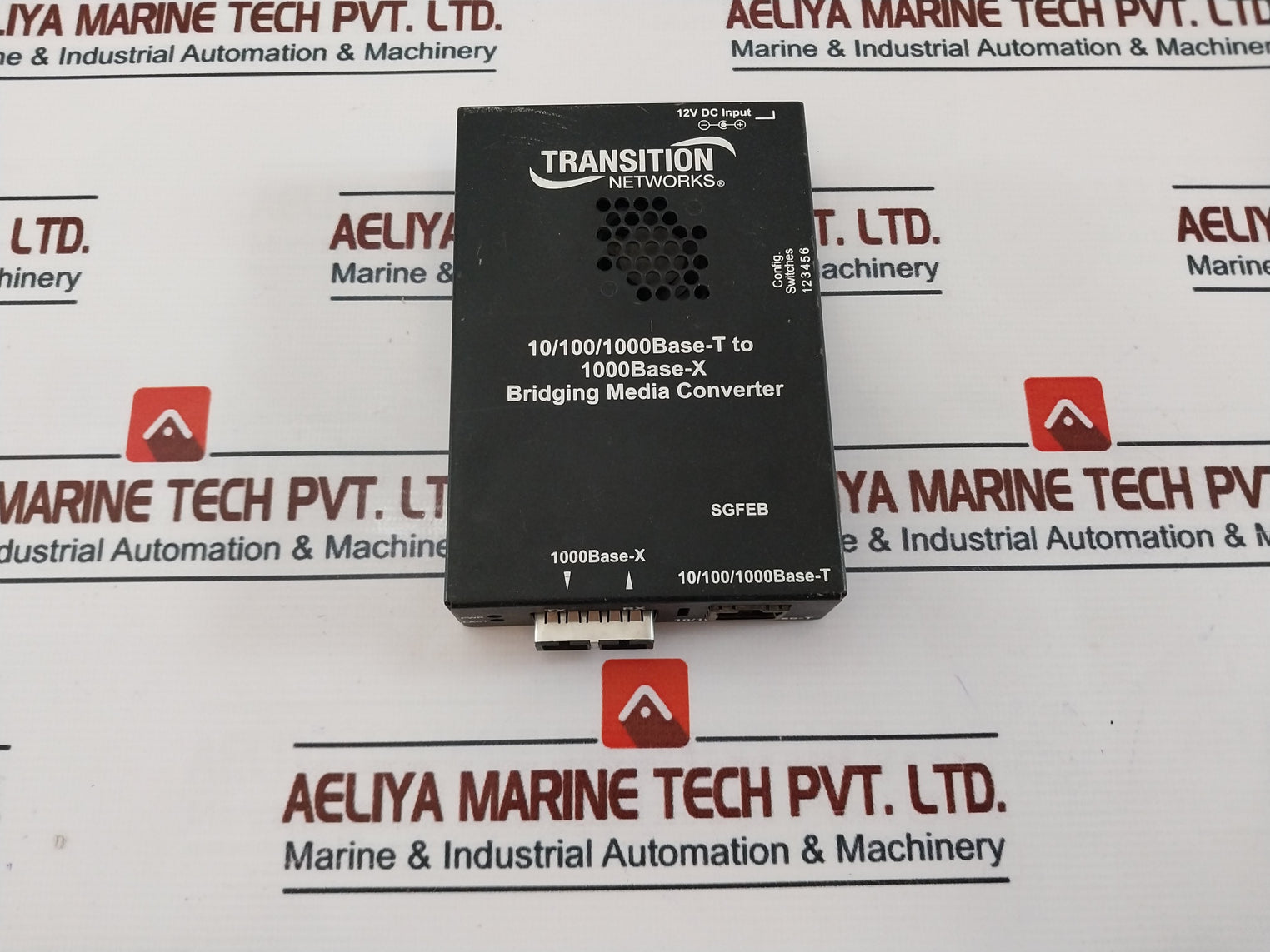 Transition Networks Sgfeb1013-120 Bridging Media Converter 12Vdc Input
