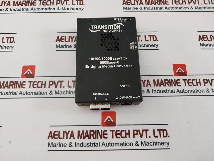Transition Networks Sgfeb1013-120 Bridging Media Converter 12Vdc Input