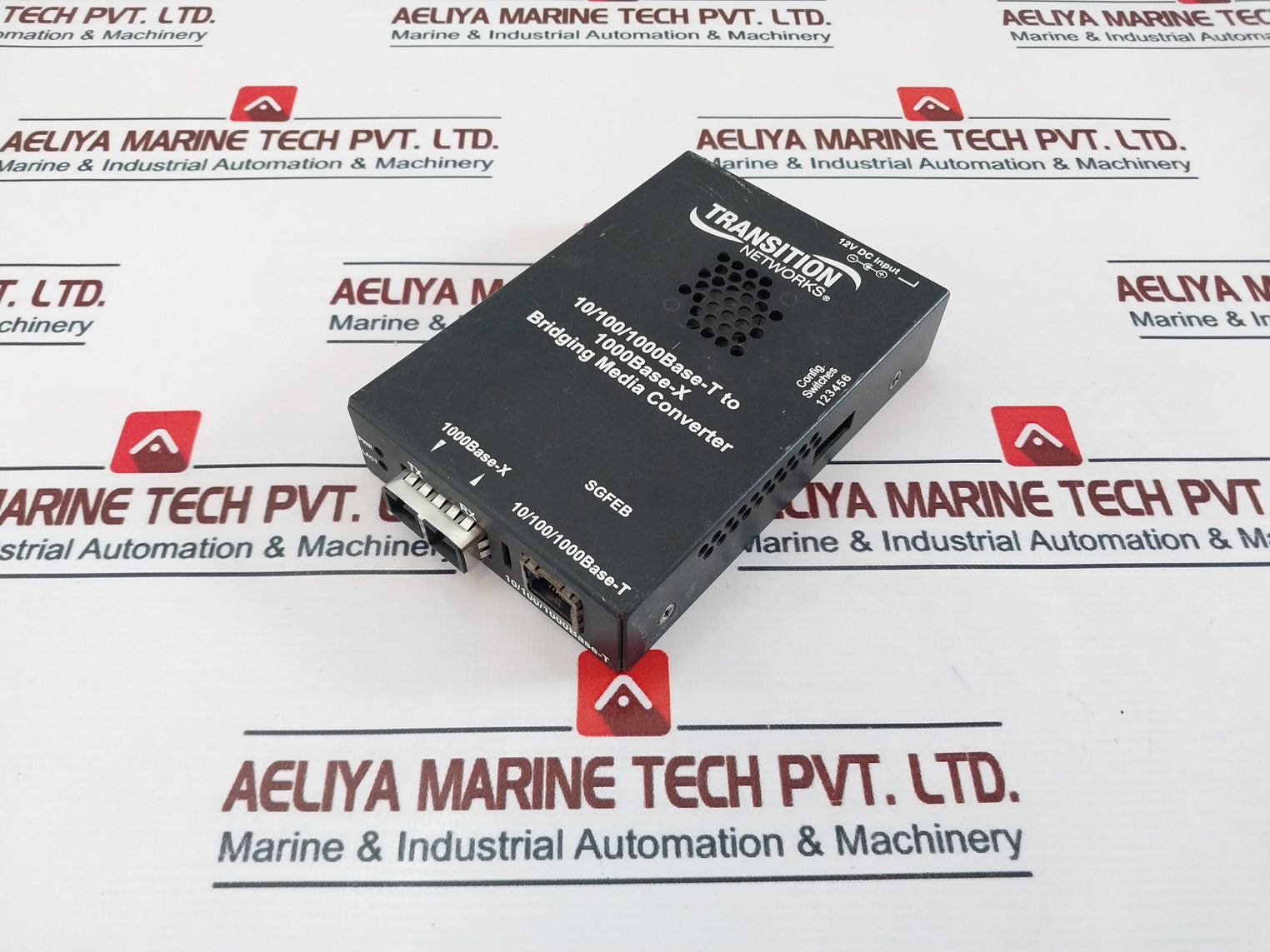 Transition Networks Sgfeb1013-120 Bridging Media Converter 12Vdc Input