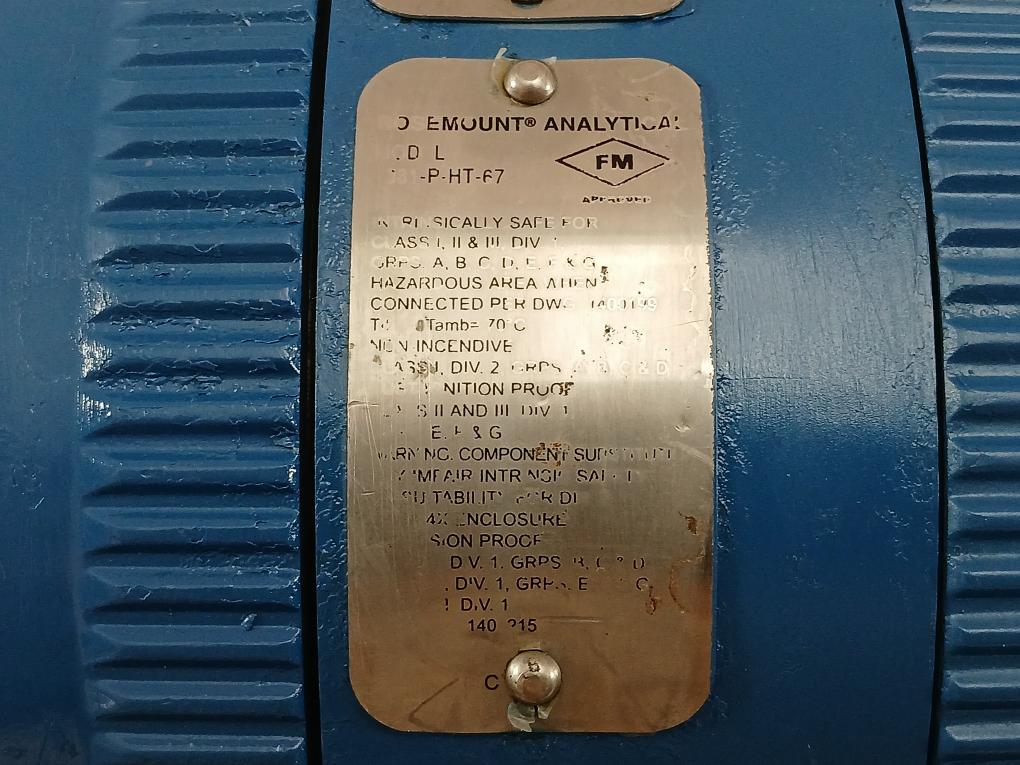 Transmitter Part No: 5081-p-ht Brand Rosemount Supply - 42.4 Vdc Max