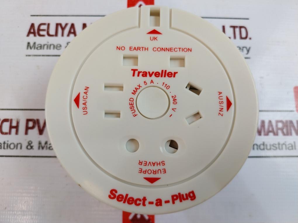 Traveller Tra-100 Electrical Travel Adapters Fused Max 5A 110-240V 211-0272