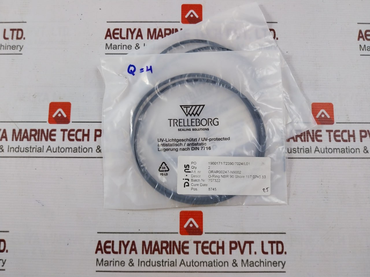 Trelleborg Orar00133-n9002 Seal Set For Drt Cylinder 480Mm/190Mm/15240Mm, Sk055