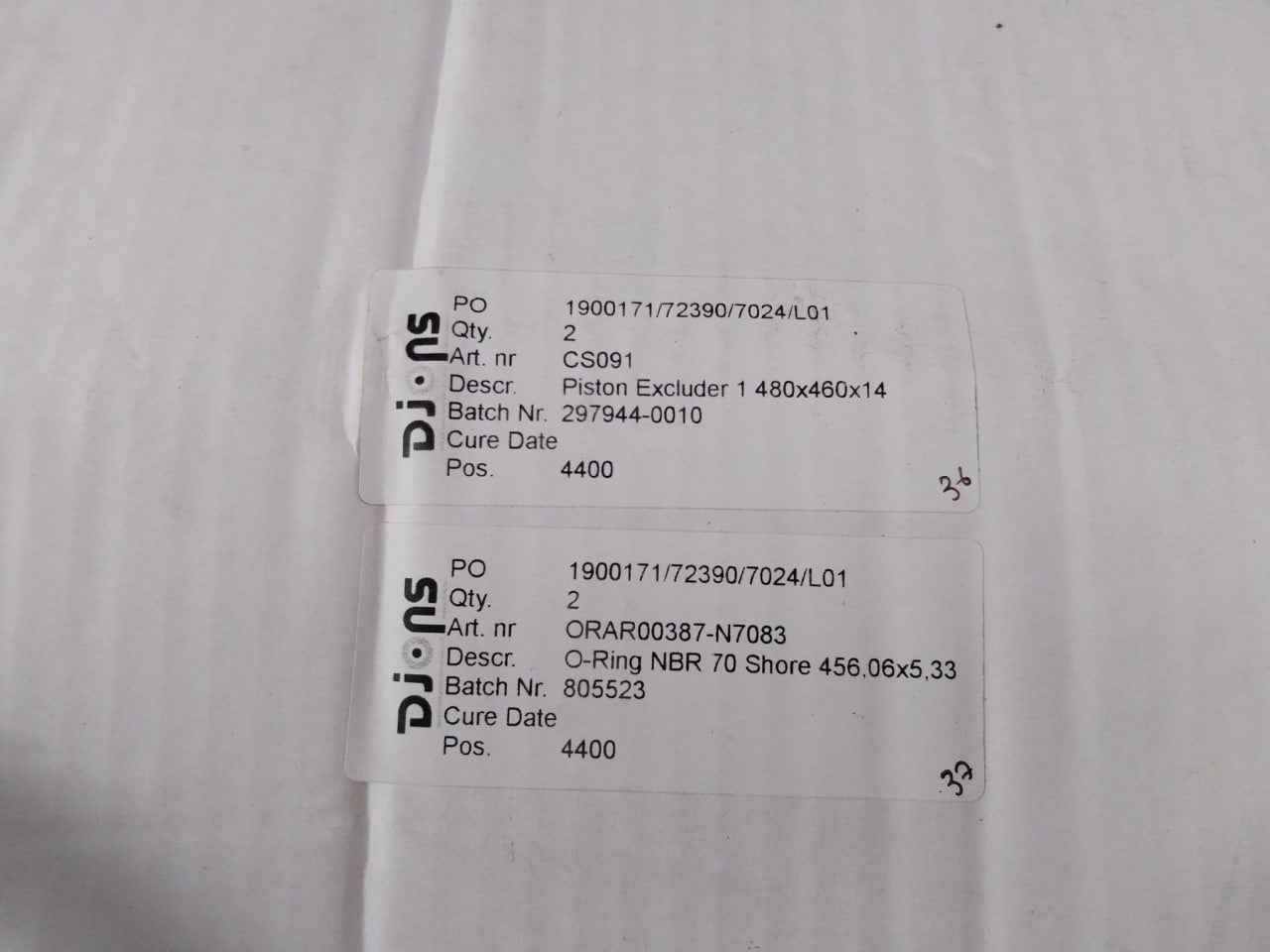 Trelleborg Orar00133-n9002 Seal Set For Drt Cylinder 480Mm/190Mm/15240Mm, Sk055