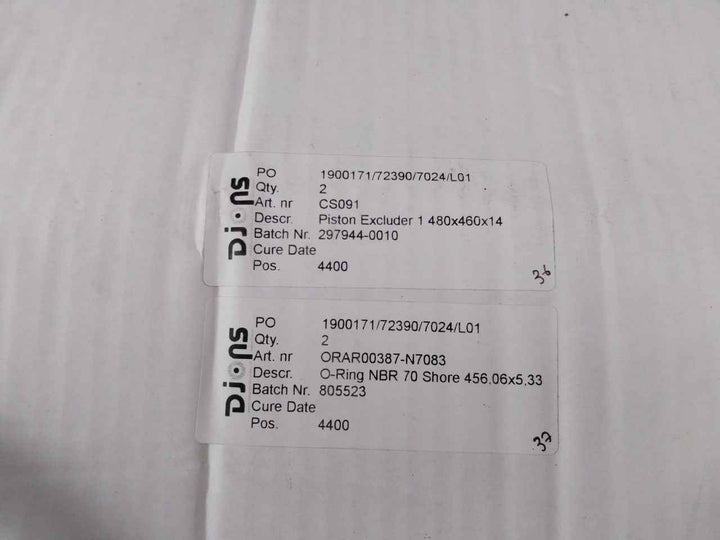 Trelleborg Orar00133-n9002 Seal Set For Drt Cylinder 480Mm/190Mm/15240Mm, Sk055