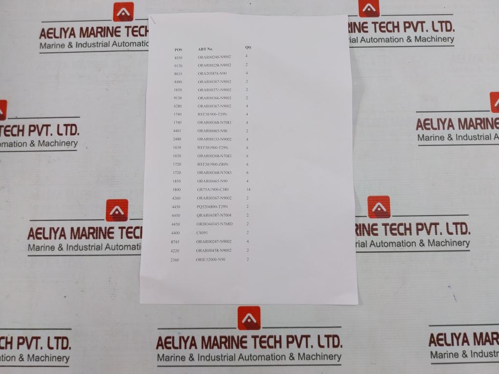 Trelleborg Orar00133-n9002 Seal Set For Drt Cylinder 480Mm/190Mm/15240Mm, Sk055