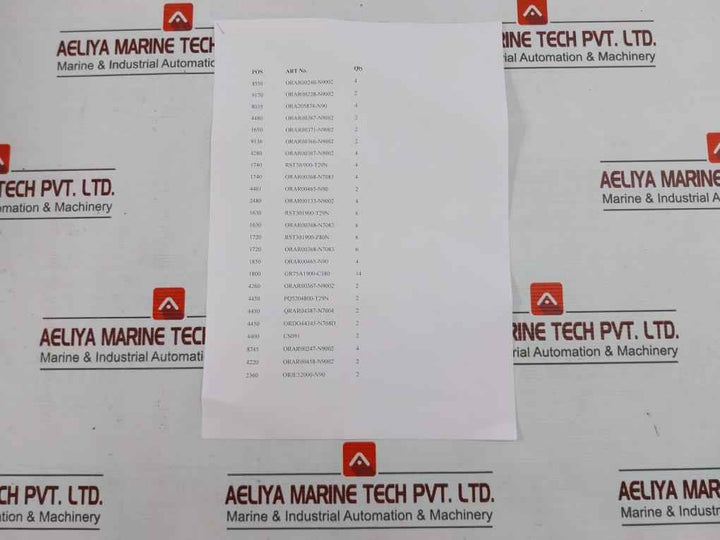 Trelleborg Orar00133-n9002 Seal Set For Drt Cylinder 480Mm/190Mm/15240Mm, Sk055
