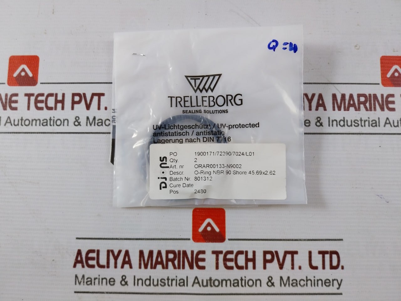 Trelleborg Orar00133-n9002 Seal Set For Drt Cylinder 480Mm/190Mm/15240Mm, Sk055