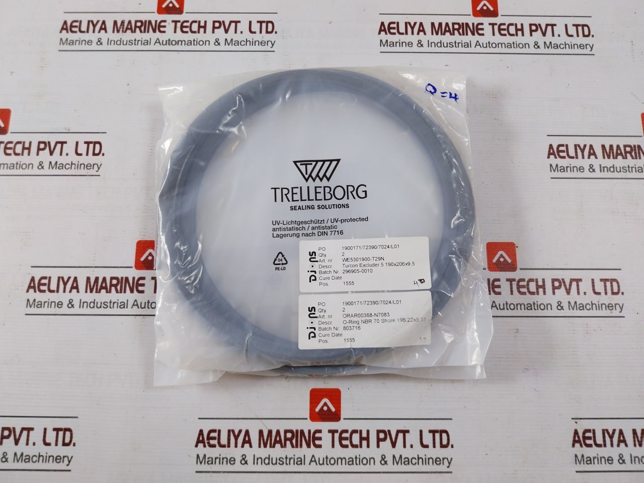 Trelleborg Orar00133-n9002 Seal Set For Drt Cylinder 480Mm/190Mm/15240Mm, Sk055