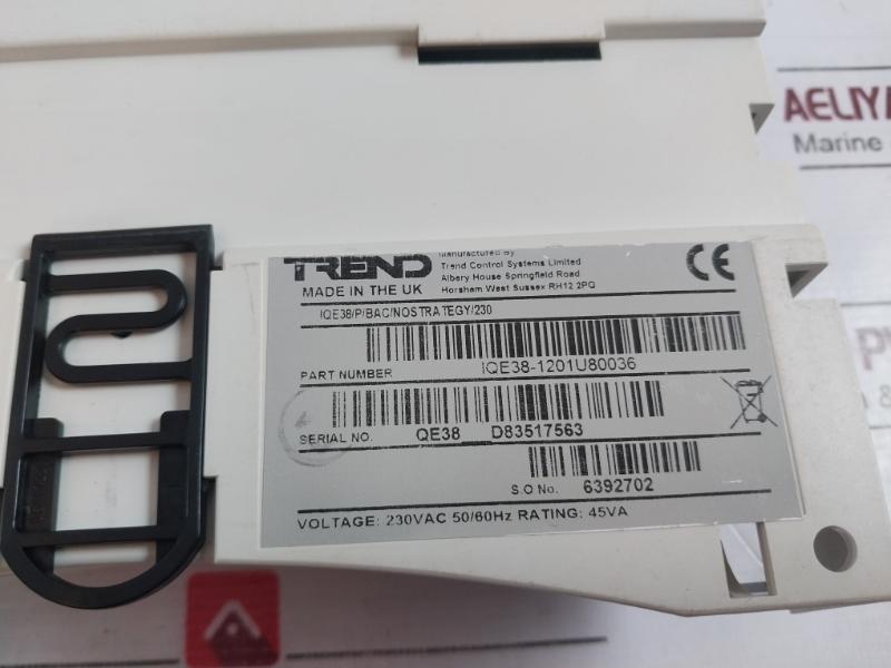 Trend Iqe38-1201U80036 Bacnet Controller 230Vac 50/60Hz 45Va K1303