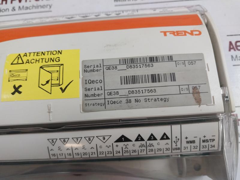 Trend Iqe38-1201U80036 Terminal Unit Controller 230Vac 50/60Hz 45Va K1303