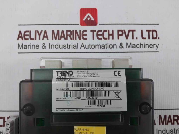 Trend Xcite/Io/8Ui Control Module Item3-2000U080000 Ap105225