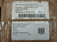 Triac Controls Hazardous Location Limit Switch 5Amp-250Vac Part No: Ex10A2Sbkn