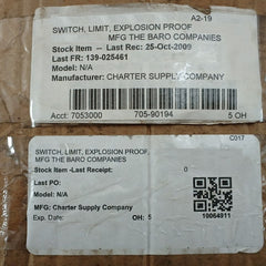 Triac Controls Hazardous Location Limit Switch 5Amp-250Vac Part No: Ex10A2Sbkn
