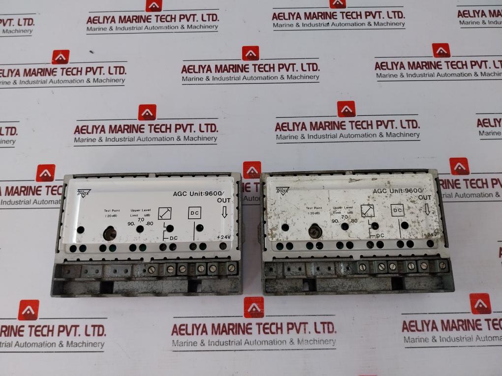 Triax Agc Unit 9600 Wideband Amplifier Upper Level Limit 90-70-80 Db O/p +24v