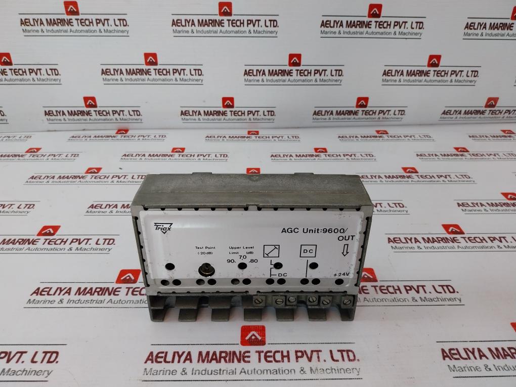 TRIAX AGC UNIT 9600 Wideband Amplifier Upper Level Limit 90-70-80 DB O/P +24V