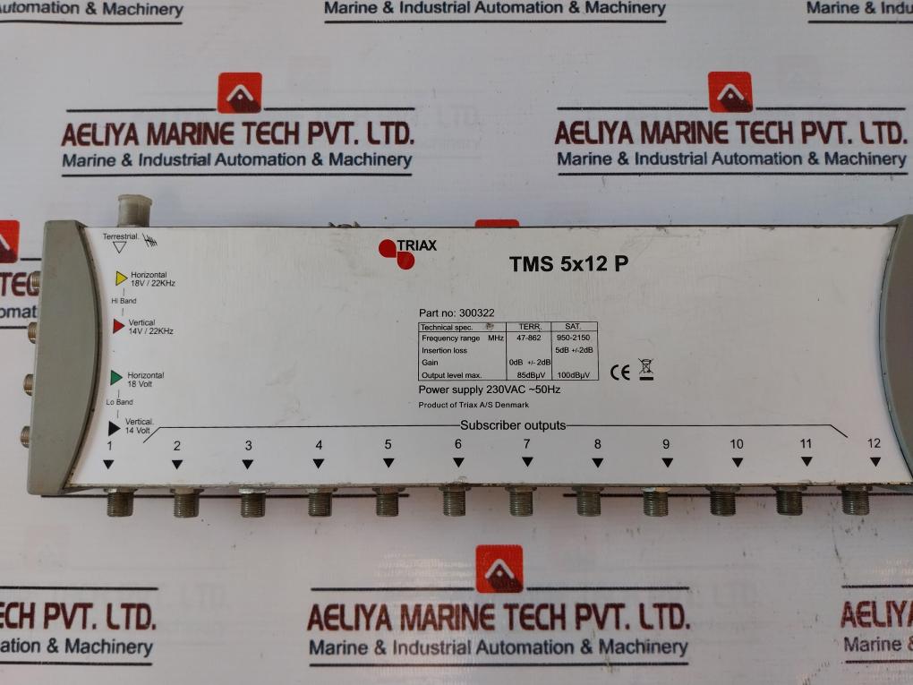 Triax Tms 5X12 P Multiswitch 230Vac ~50Hz