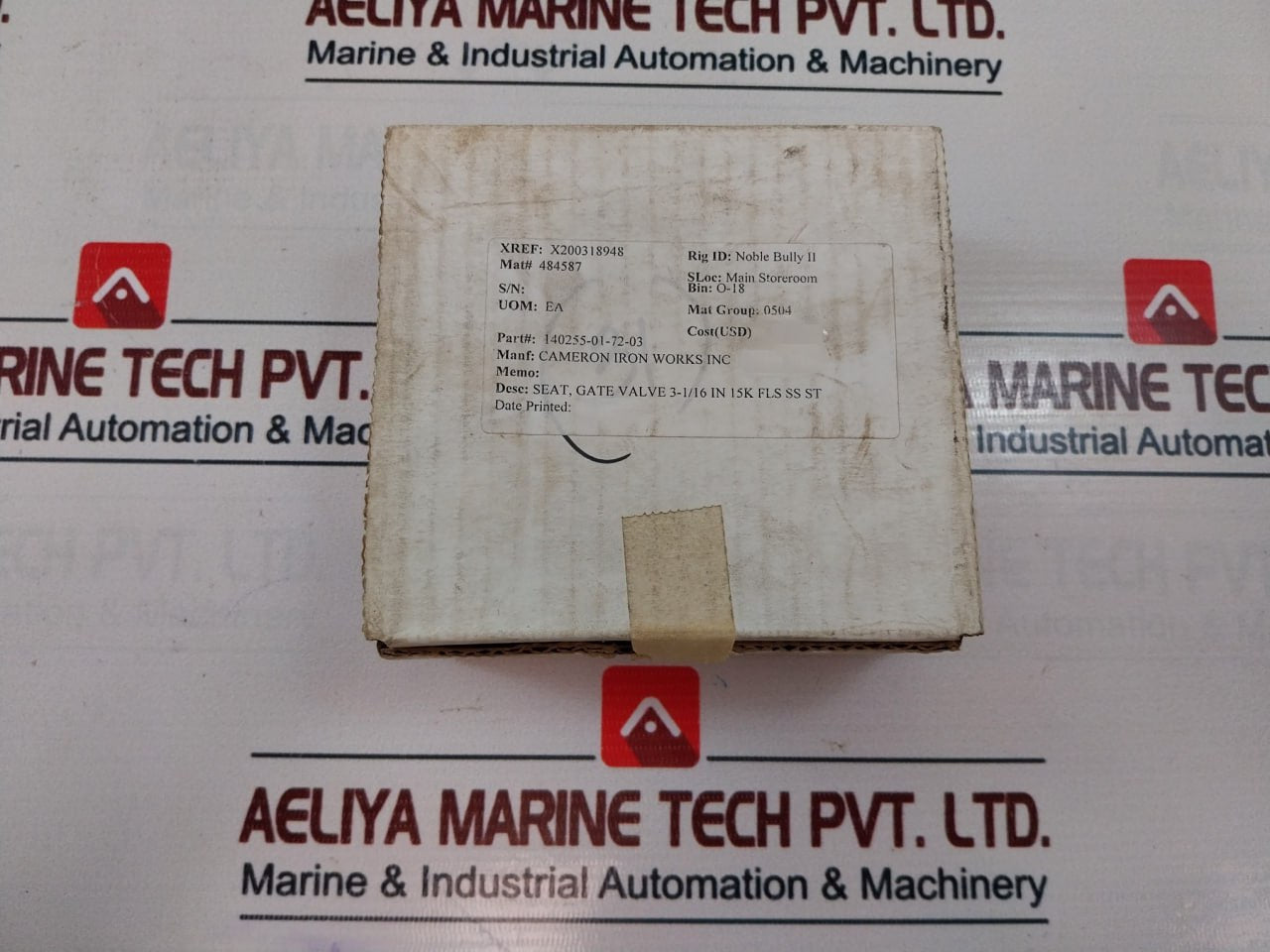 Tribocor 140255-01-72-03 Gate Valve Seat 3-1/16 In 15K Fls Ss St