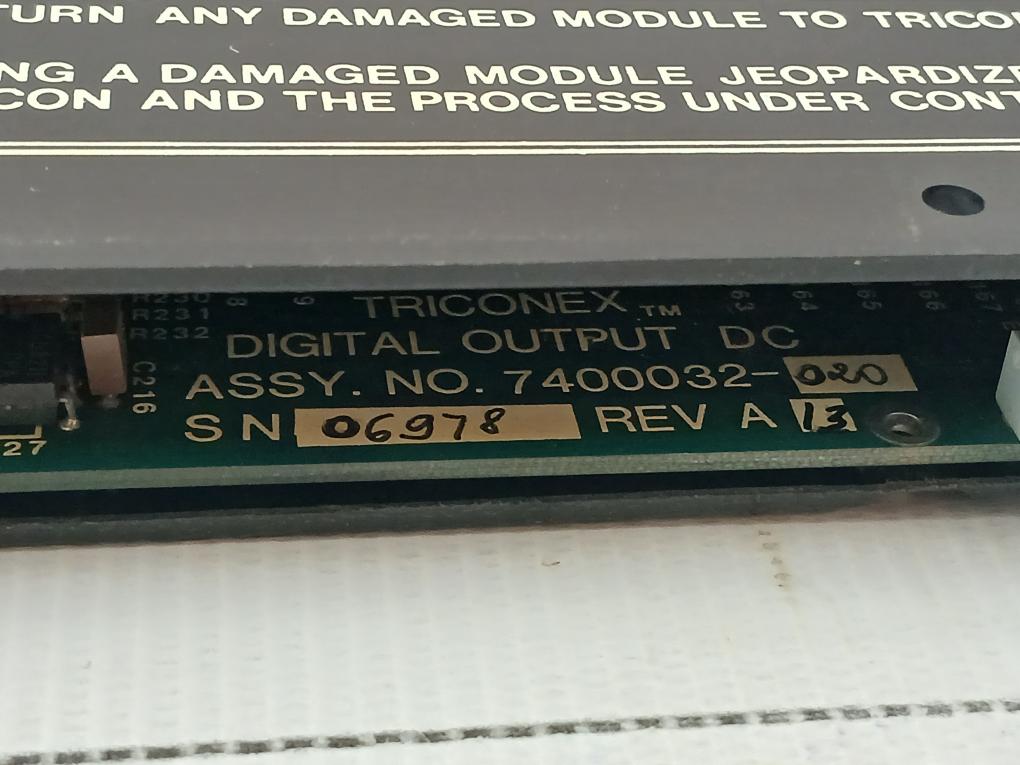 Triconex-24Vdc-Rev-B-3000064-001-Digital-Dc-Output-Module-3604-209249-9