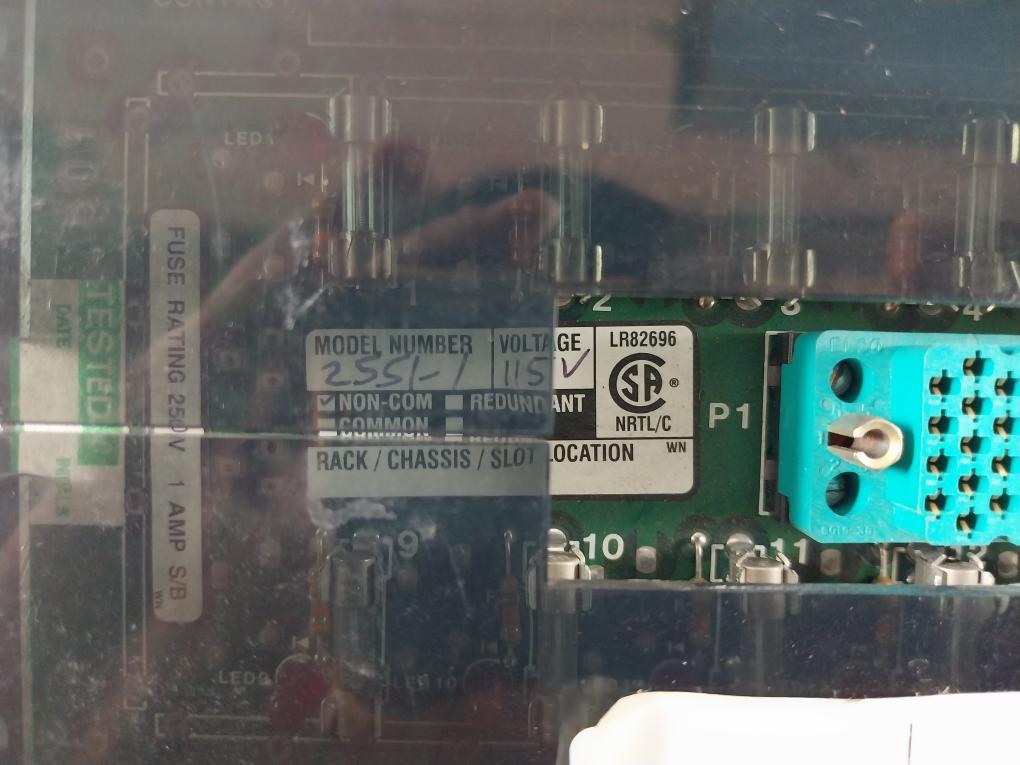 Triconex 2551-1 Di External Terminator 7400056-110 Rev: 03 115V