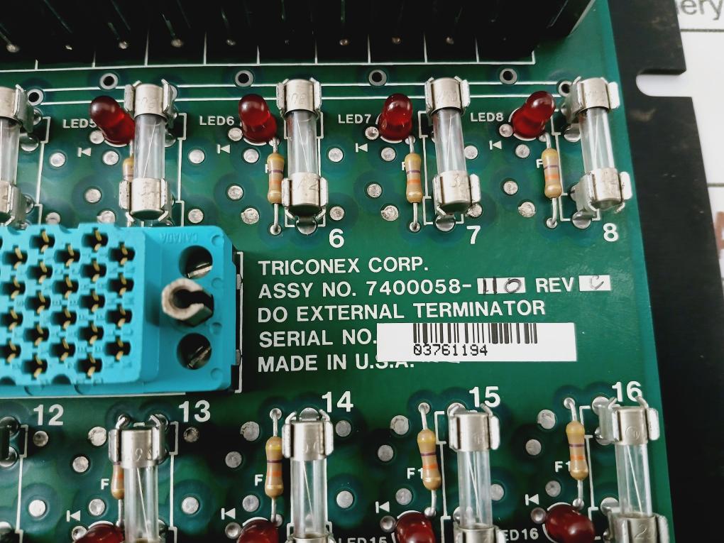 TRICONEX 2651-1 Rack/Chassis Industrial Automation 7400058-110 115V Rev:C