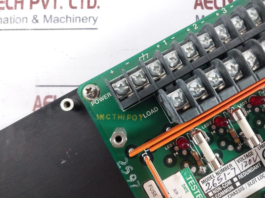 TRICONEX 2651-7 External Terminator 7400058-161 120V Rev.C