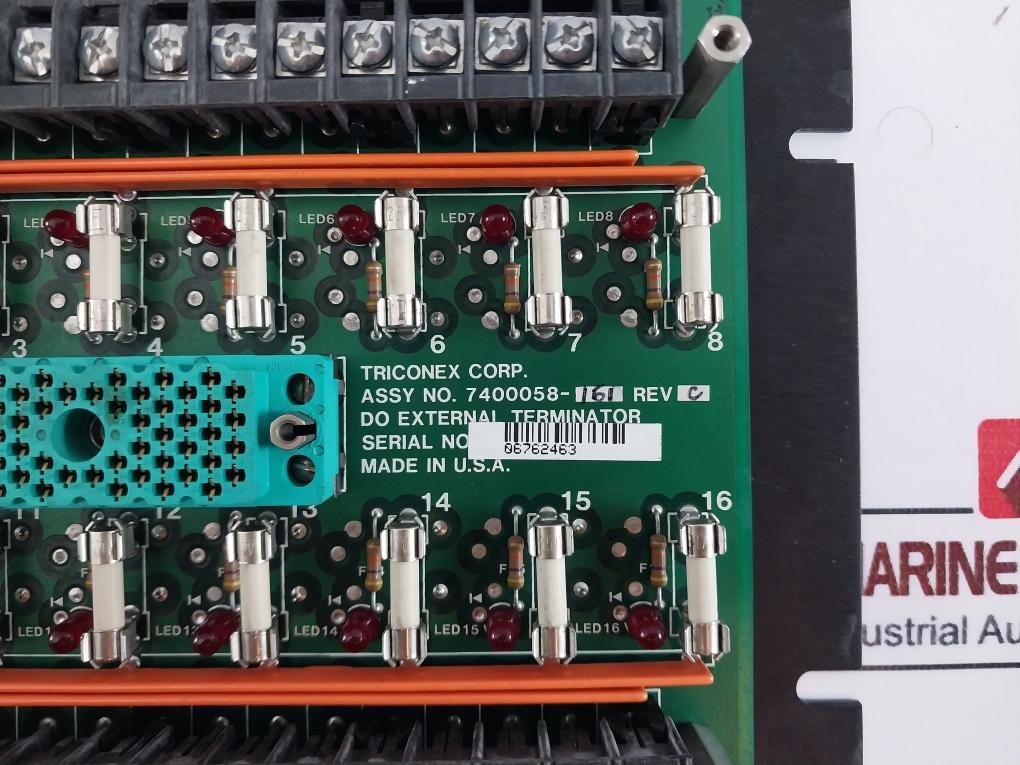 TRICONEX 2651-7 External Terminator 7400058-161 120V Rev.C